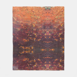 Textura #3 de la obra La puesta del sol Fleecedecke