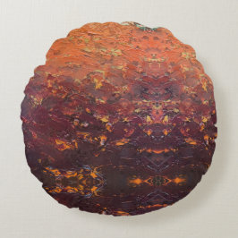 Textura #3 de la obra La puesta del sol Rundes Kissen