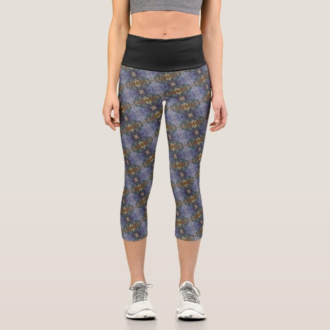 Textura #3 de obra Amanecer Capri Leggings (Vorderseite)