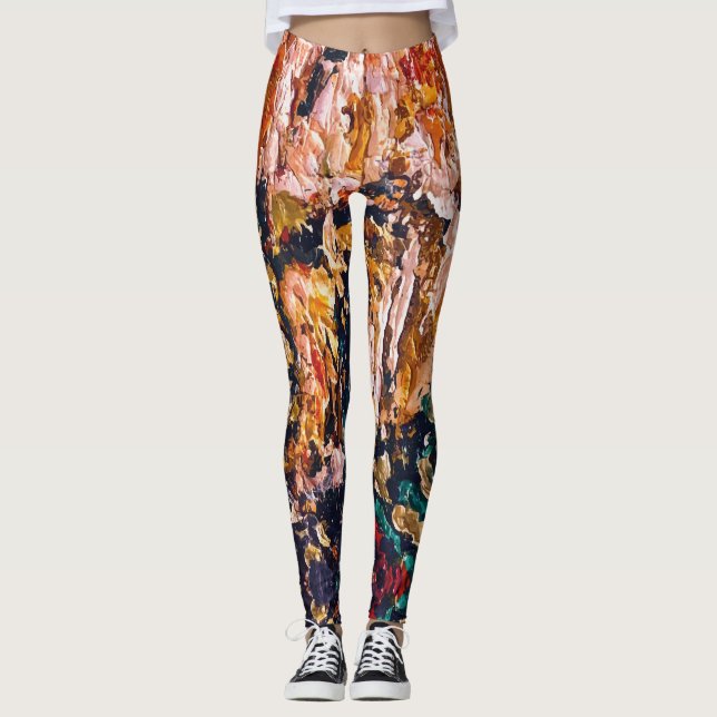 Textura #47 de obra Amanecer Leggings (Vorderseite)