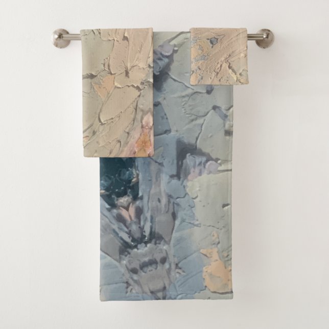 Textura #4 de la obra Viendo a travez de los ojos Badhandtuch Set (Insitu)