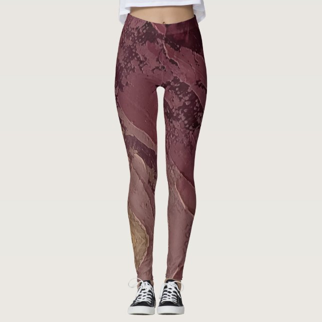 Textura #5 de obra Horizonte Leggings (Vorderseite)
