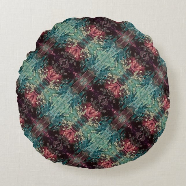 Textura #68 de la obra Nuit Rundes Kissen (Vorderseite)