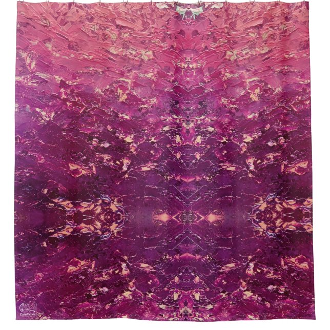 Textura #7 de la obra La puesta del sol Duschvorhang (Vorderseite)