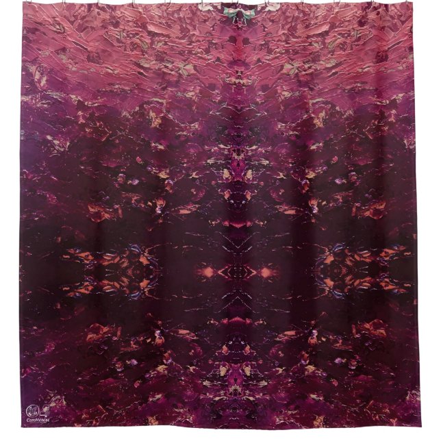 Textura #8 de la obra La puesta del sol Duschvorhang (Vorderseite)