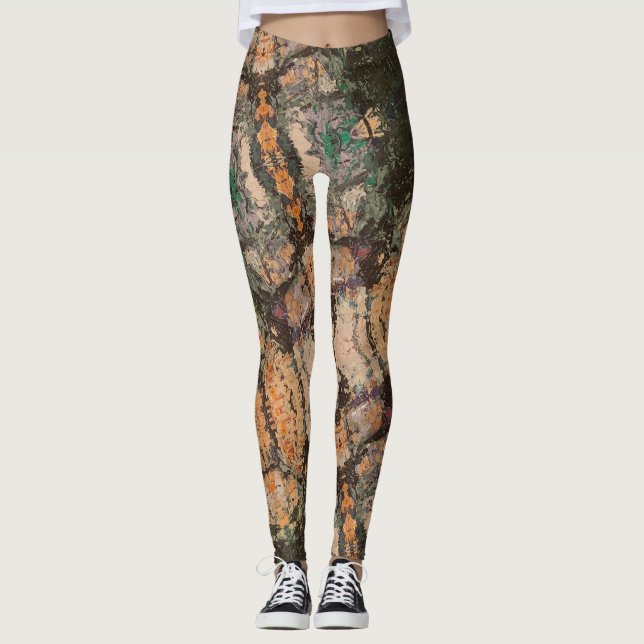 Textura #8 de obra La roca Leggings (Vorderseite)