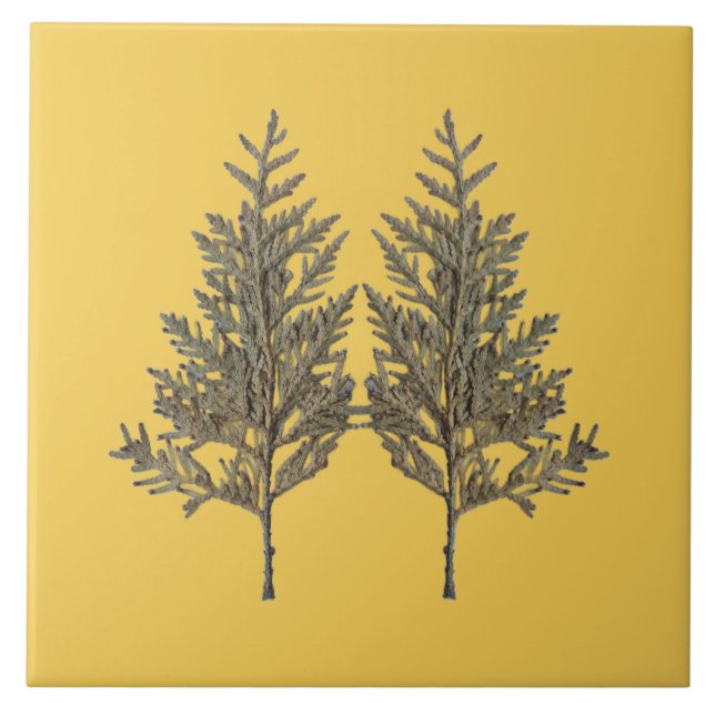 Textural Treasures of Winter on Ceramic Tile - D2 Fliese (Vorderseite)