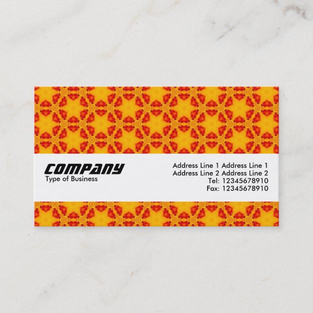 Texturband - Orange Terrazzo Muster 02 Visitenkarte (Vorderseite)