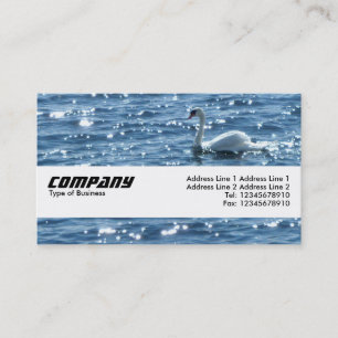 Texturband - Swan Visitenkarte
