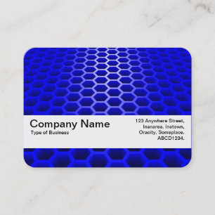 Texturband V2 - Honeycomb Perspective Blue Visitenkarte