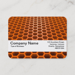 Texturband V2 - Honeycomb Perspektive Orange Visitenkarte