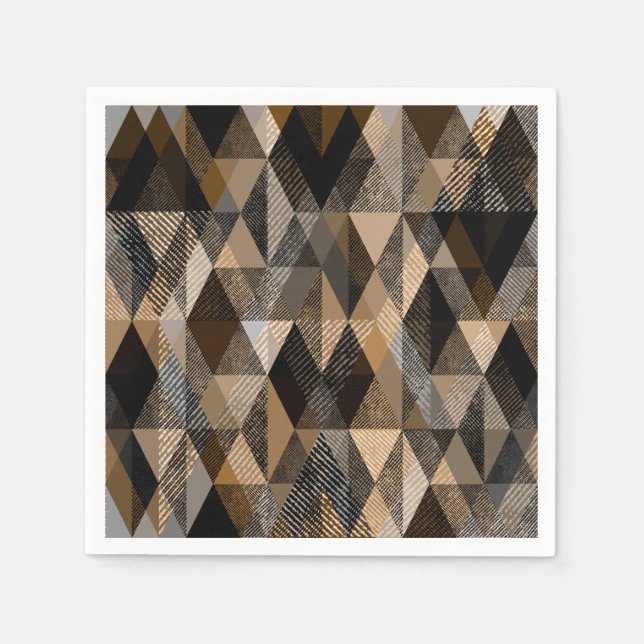 Texturbraune Farbe mit Beige Serviette (Vorderseite)