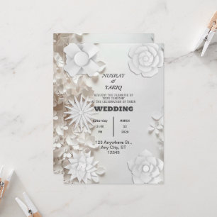 Texture Gray Nikah Islamische Hochzeit Einladung