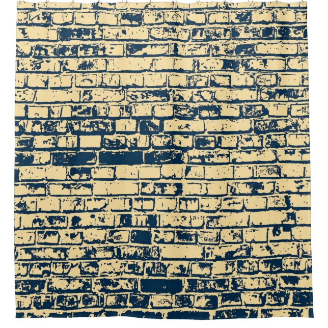 Texture of a brick wall. Elegant wallpaper design. Duschvorhang (Vorderseite)
