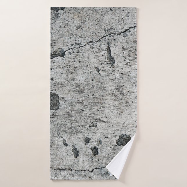 Texture of an old cracked concrete wall. Backgroun Badehandtuch (Badehandtuch)
