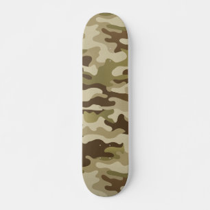Textured Army Green Camo Skateboard