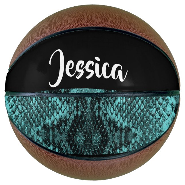 Textured blue snake skin basketball (Vorderseite)