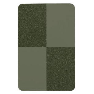 Textured Grid Moss Green Magnet - Anpassbar