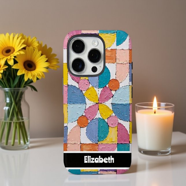 Textured Impasto Pastel Block Smartphone Case-Mate iPhone Hülle (Von Creator hochgeladen)