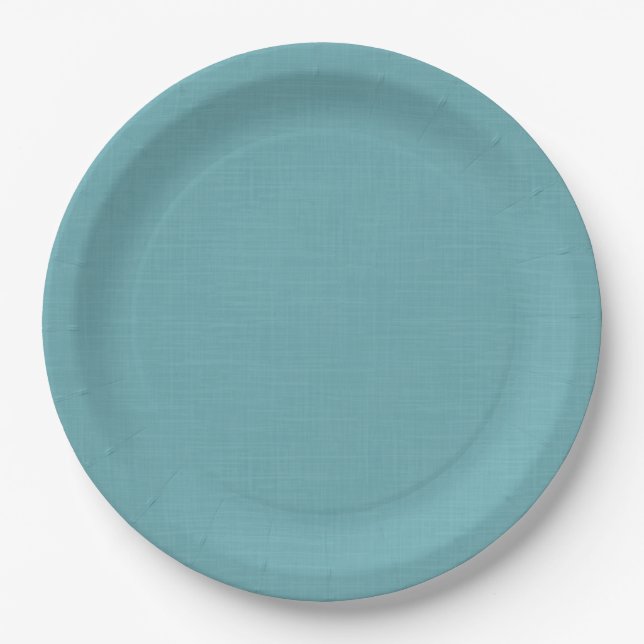 Textured light blue. pappteller (Vorderseite)