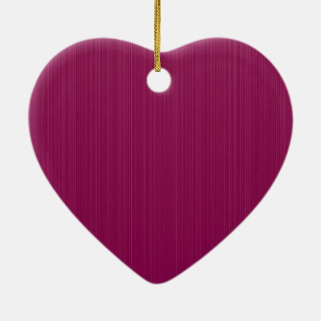 Textured Maroon Elegance Keramik Ornament (Hinten)