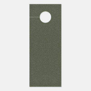 Textured Moss Green Door Hanger - Anpassbar Türanhänger