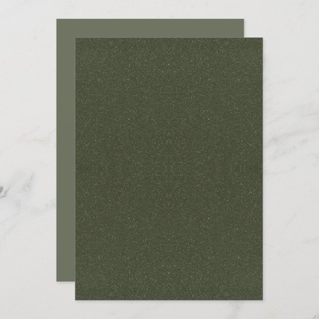 Textured Moss Green Flat Program - Anpassbar Programm (Vorne/Hinten)