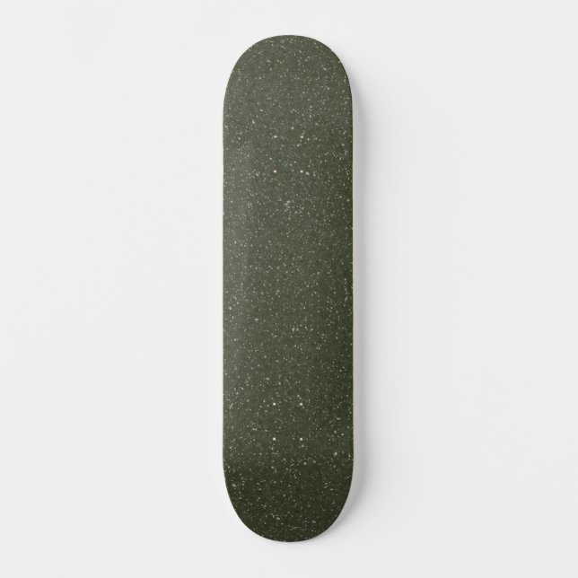Textured Moss Green Skateboard Deck - Anpassbar (Vorderseite)
