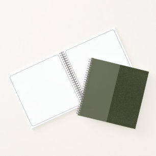 Textured Moss Green Sketchbook - Anpassbar Notizbuch