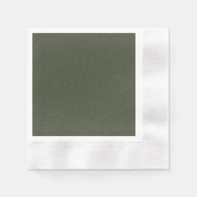 Textured Moss Grünbuch Napkin - Anpassbar Serviette (Vorderseite)
