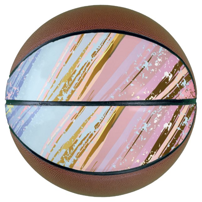 Textured Pink Background Basketball (Vorderseite)