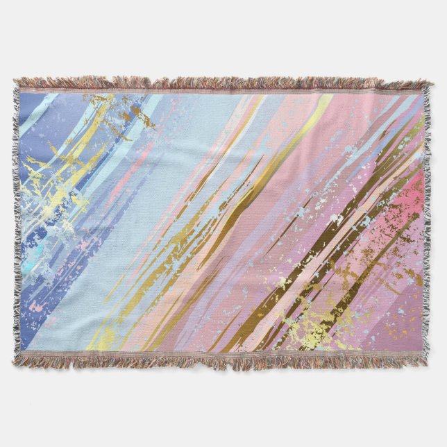 Textured Pink Background Decke (Vorderseite)