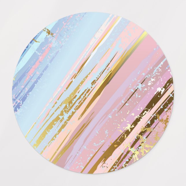 Textured Pink Background Etiketten (Design 1)