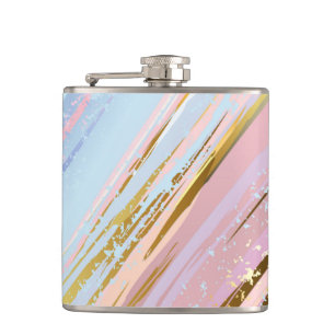 Textured Pink Background Flachmann