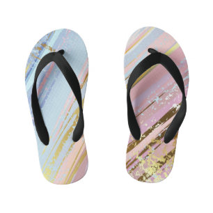 Textured Pink Background Kinderbadesandalen