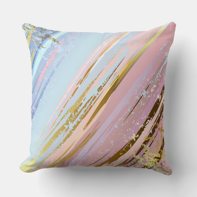 Textured Pink Background Kissen (Vorderseite)