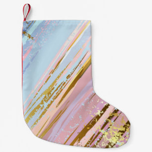 Textured Pink Background Kleiner Weihnachtsstrumpf