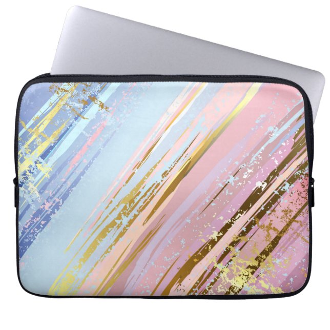 Textured Pink Background Laptopschutzhülle (Vorderseite)
