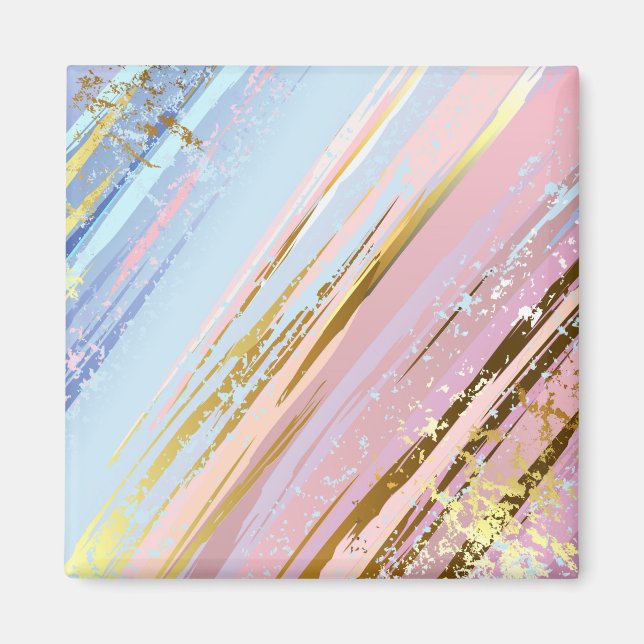 Textured Pink Background Magnet (Vorne)