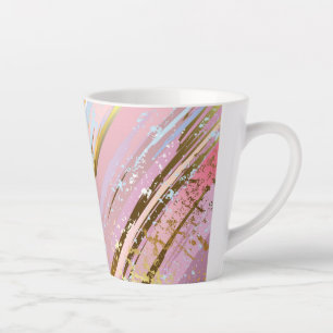 Textured Pink Background Milchtasse