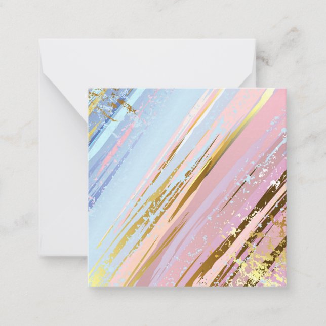Textured Pink Background Mitteilungskarte (Vorderseite)