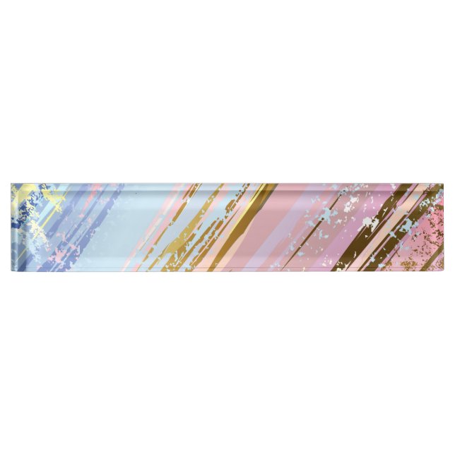 Textured Pink Background Namensplakette (Vorderseite)