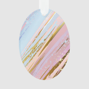Textured Pink Background Ornament