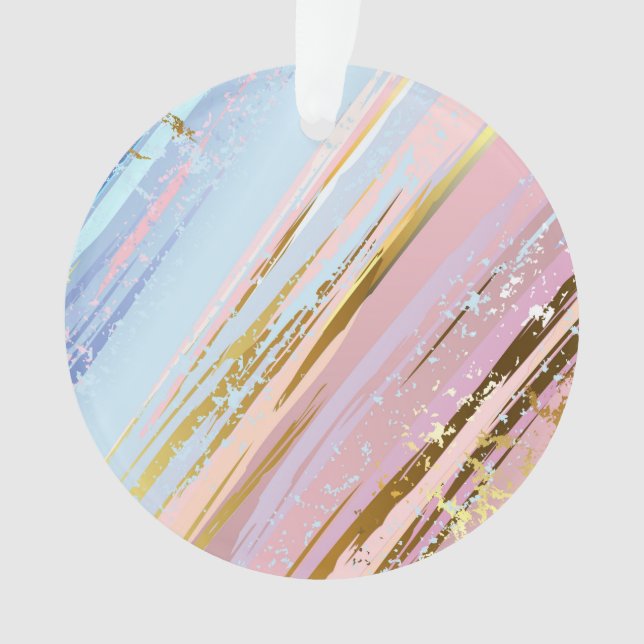 Textured Pink Background Ornament (Vorderseite)