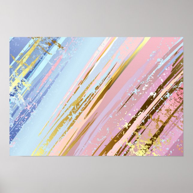 Textured Pink Background Poster (Vorne)