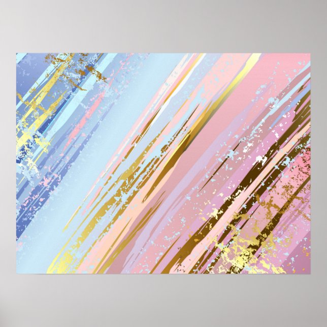 Textured Pink Background Poster (Vorne)