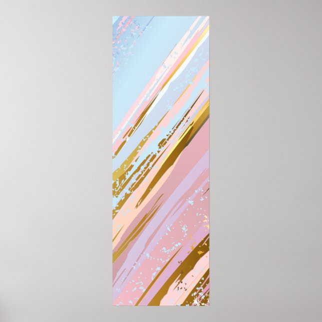 Textured Pink Background Poster (Vorne)