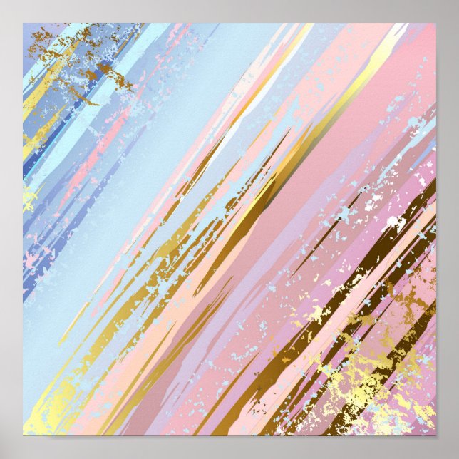 Textured Pink Background Poster (Vorne)