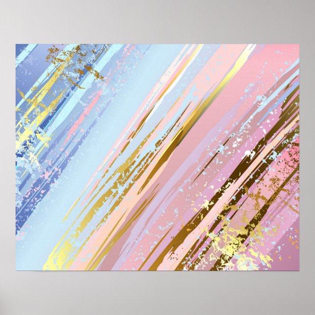 Textured Pink Background Poster (Vorne)