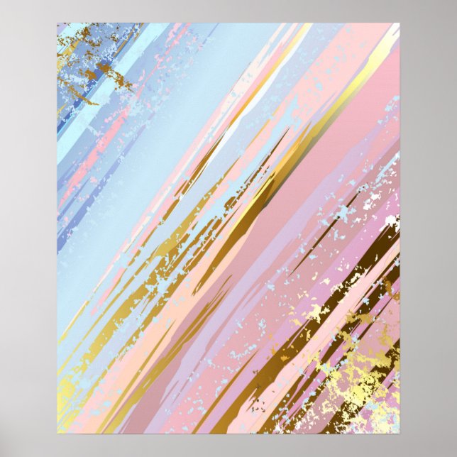 Textured Pink Background Poster (Vorne)